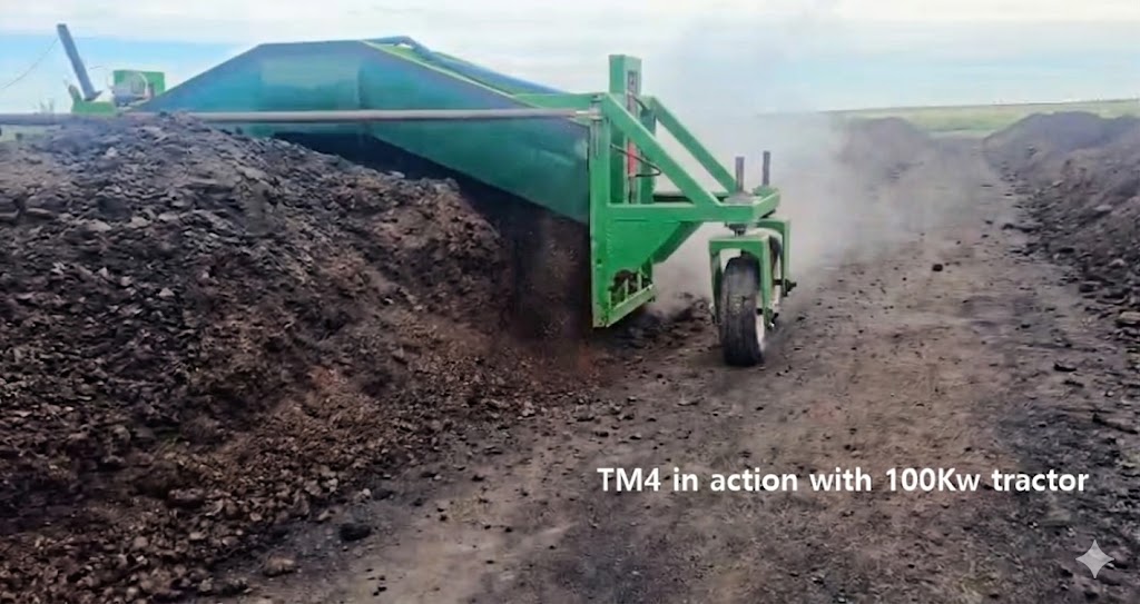 TM4 Compost Turner | 4m Tractor-Powered Windrow Compost Turner South Africa