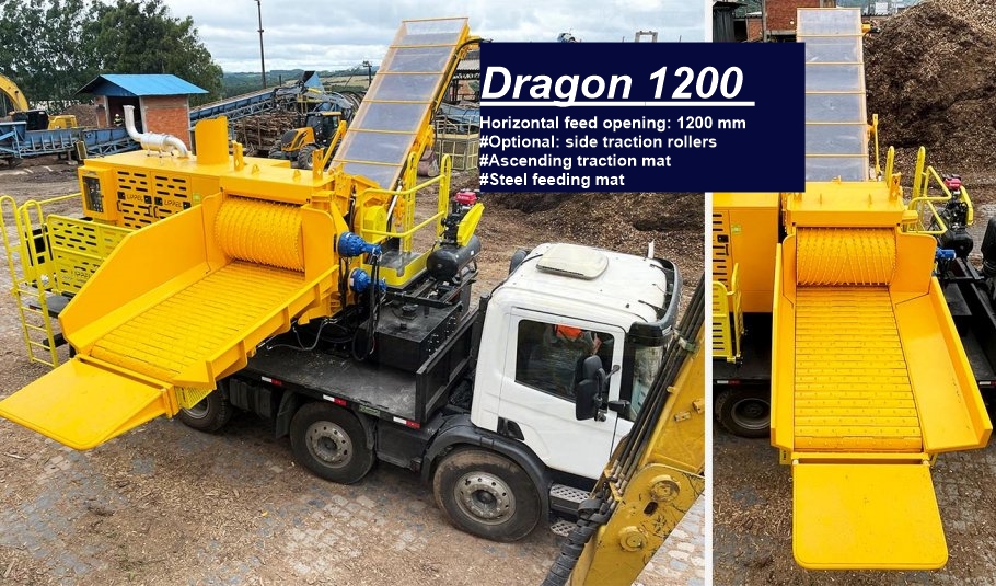 Lippel Dragon 1200 Whole-Tree Chipper – 600 HP