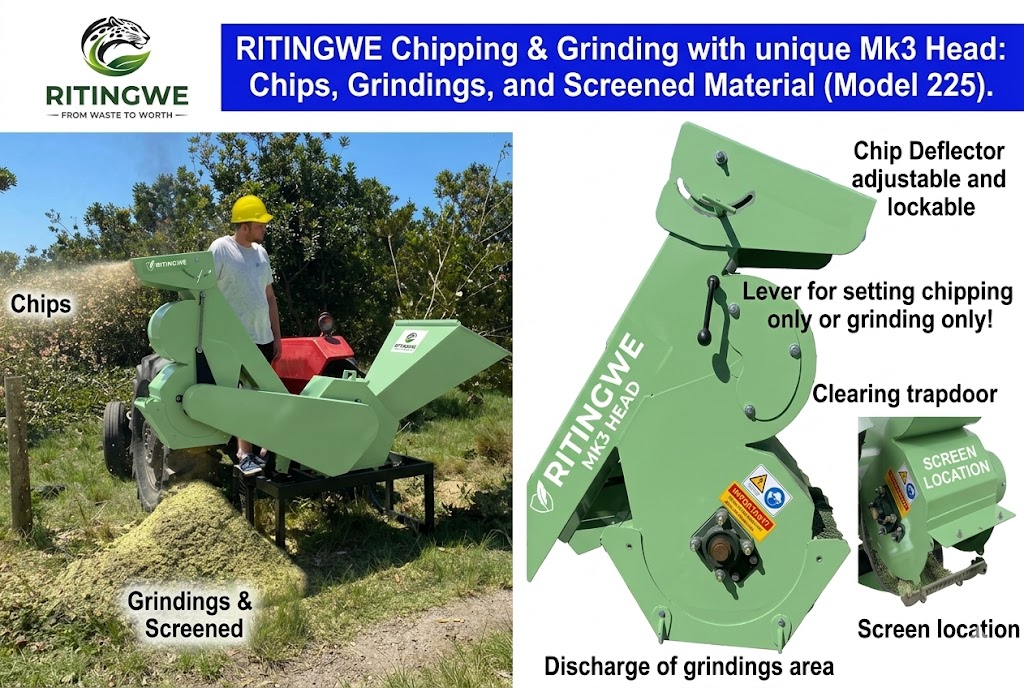 225 Wood Chipper | Bush-Feed Commercial Wood Chipper South Africa thumbnail 3