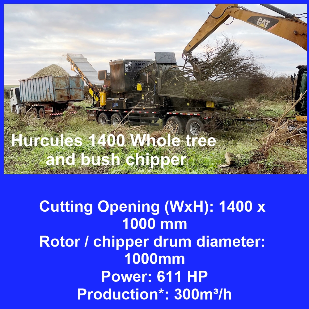 Lippel Hercules 1400 Whole-Tree Chipper – 1,400 mm Feed thumbnail 7