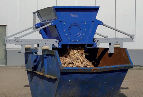 Horizontal Grinder Top Mount on 6cu meter skips, troughs etc thumbnail 3