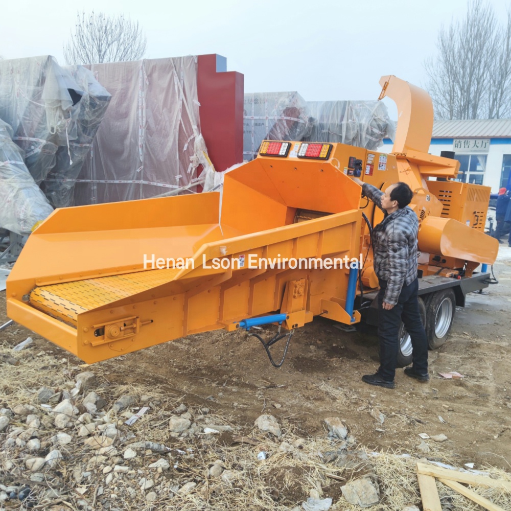 Wood Chippers with live extended feed floor Model RSS 6175  (up to 197 HP)