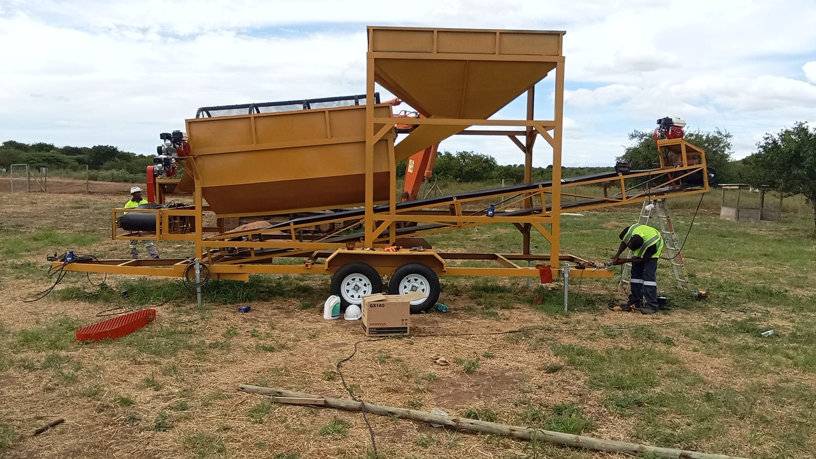 Trommel screen complete setup Ritingwe