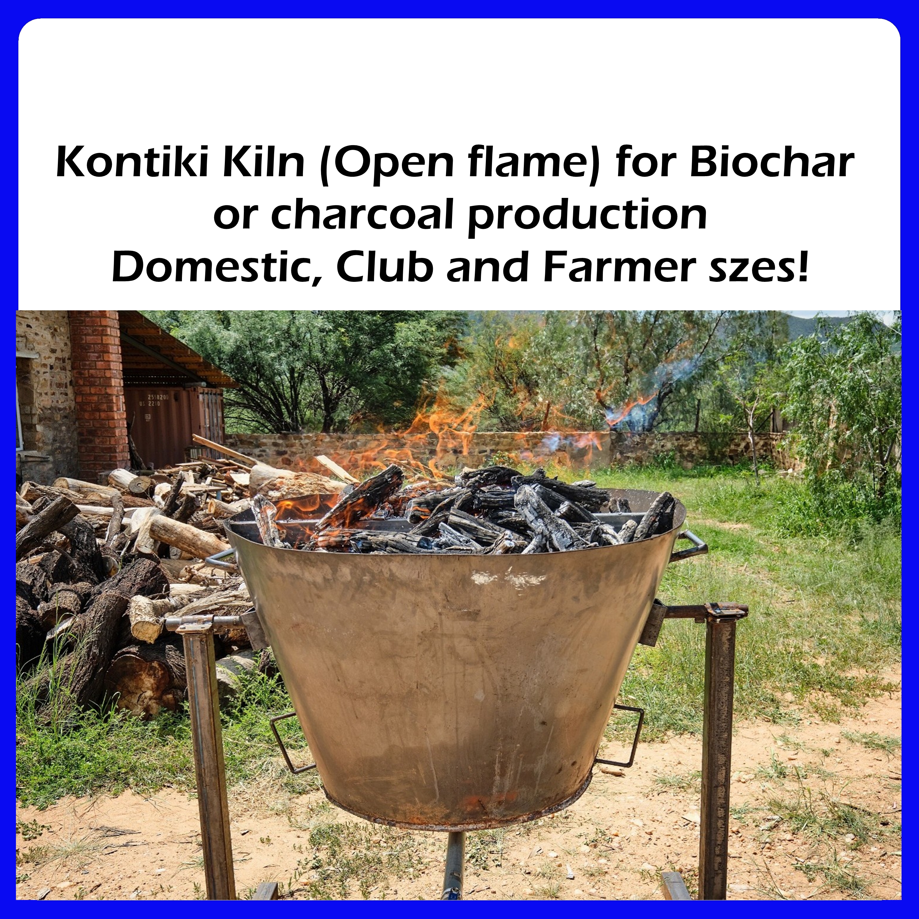 Kontiki Open-Flame Kiln in Operation