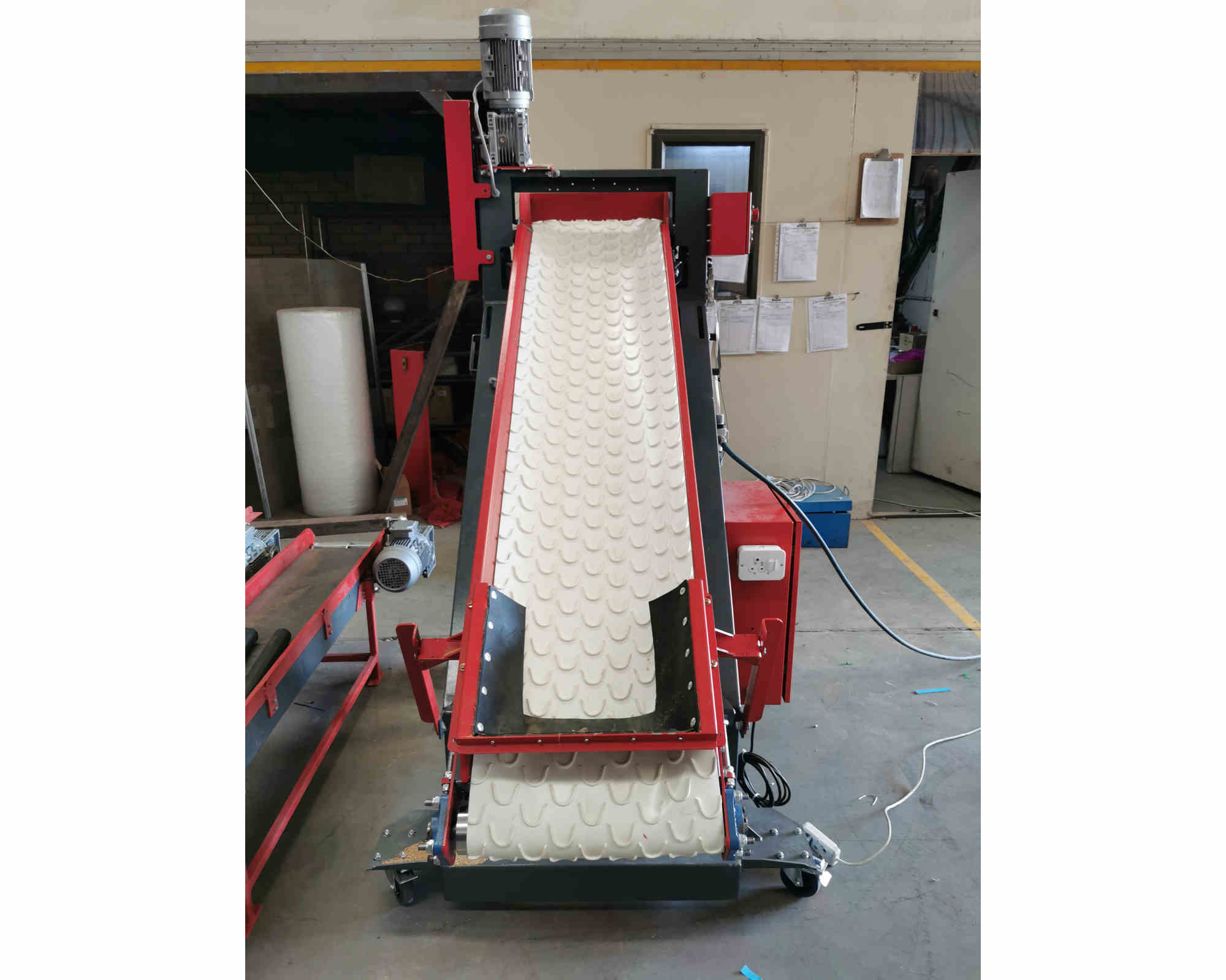 Conveyer for fruit and veg