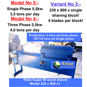 Compact Wood Shaver – Single or Three-Phase
