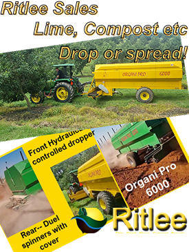 Compost dropper, spreader, spinner